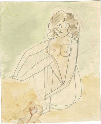 Васми Рихард Рудольфович. Обнаженная (двухсторонняя работа)